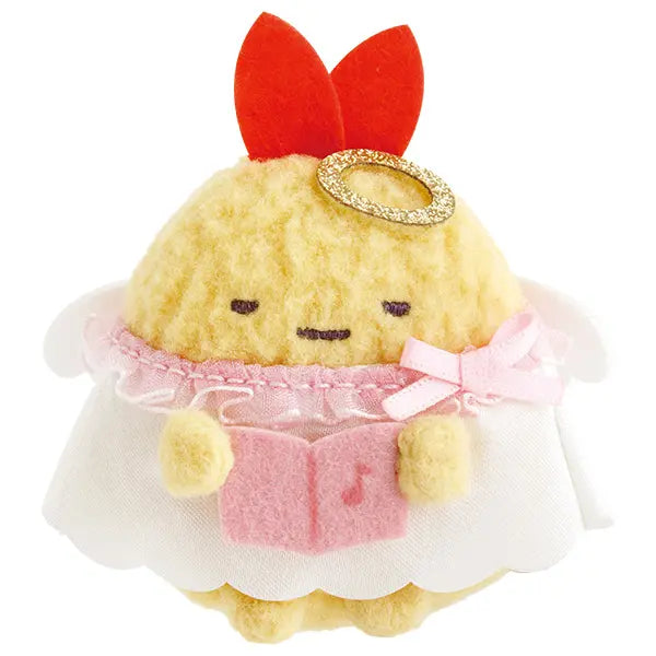 San-X | Sumikko Gurashi Angel & Devil Hand-held Tenori Plush Toy - Fried Shrimp Tail