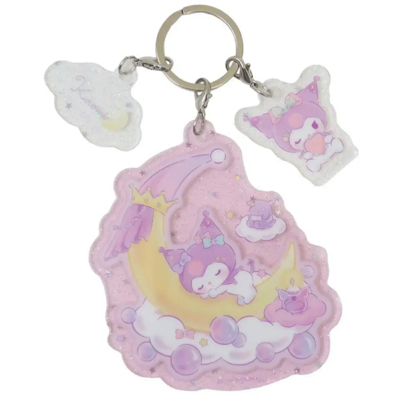 Sanrio | Sanrio Characters Peacefully Sleeping 3-Pieces Charm Keychain - Kuromi