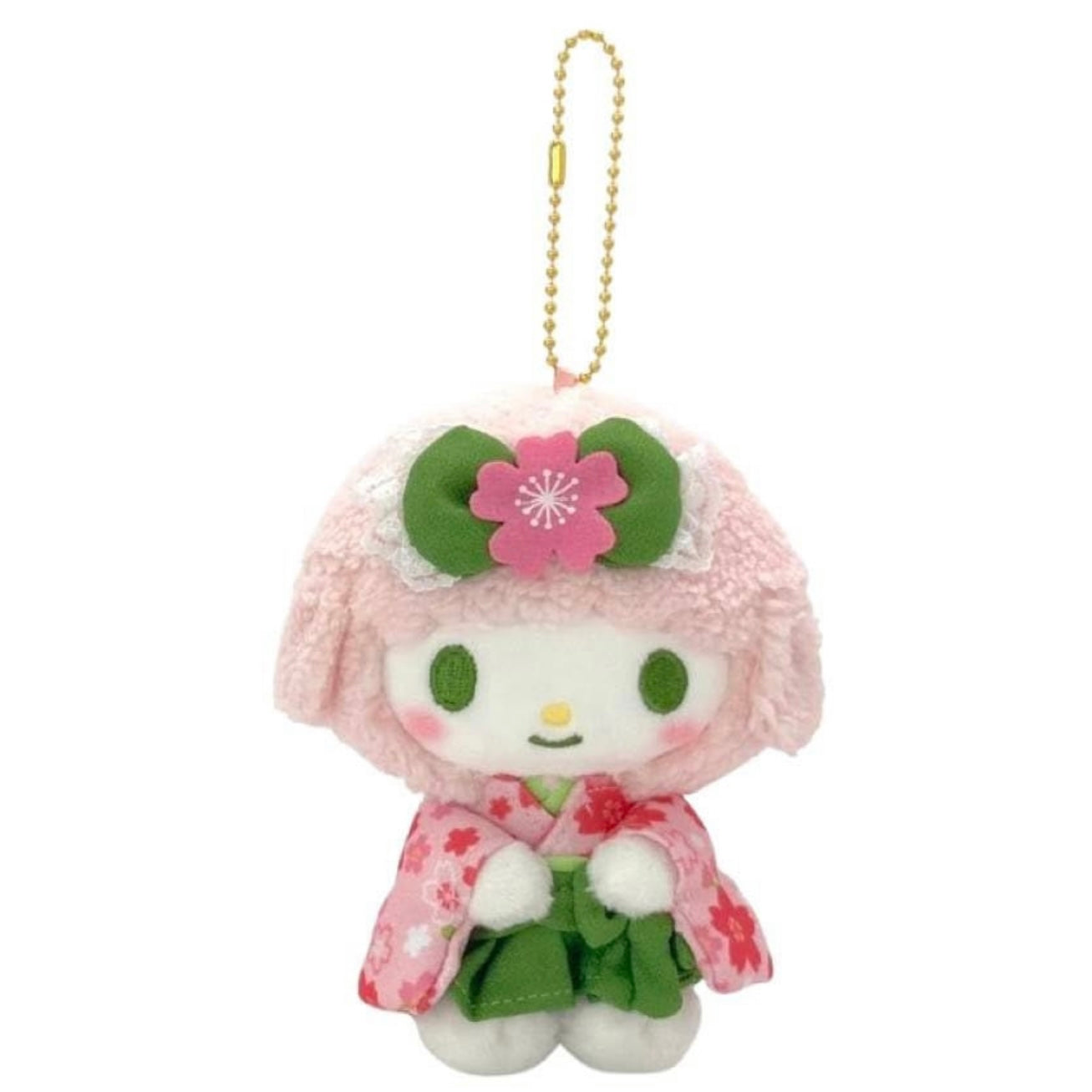 Sanrio | Sakura Matcha Kimono Design Plush Keychain - My Sweet Piano