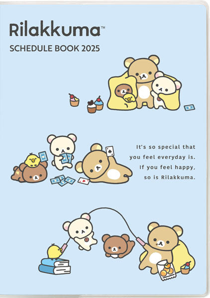 San-X | Rilakkuma Dairy Notebook Monthly Planner B6 2025 [Starting in October 2024] ME67305