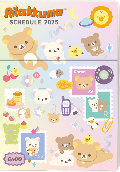 San-X | Rilakkuma Pocket Dairy Notebook Monthly Planner A6 2025 [Starting in October 2024] ME67309