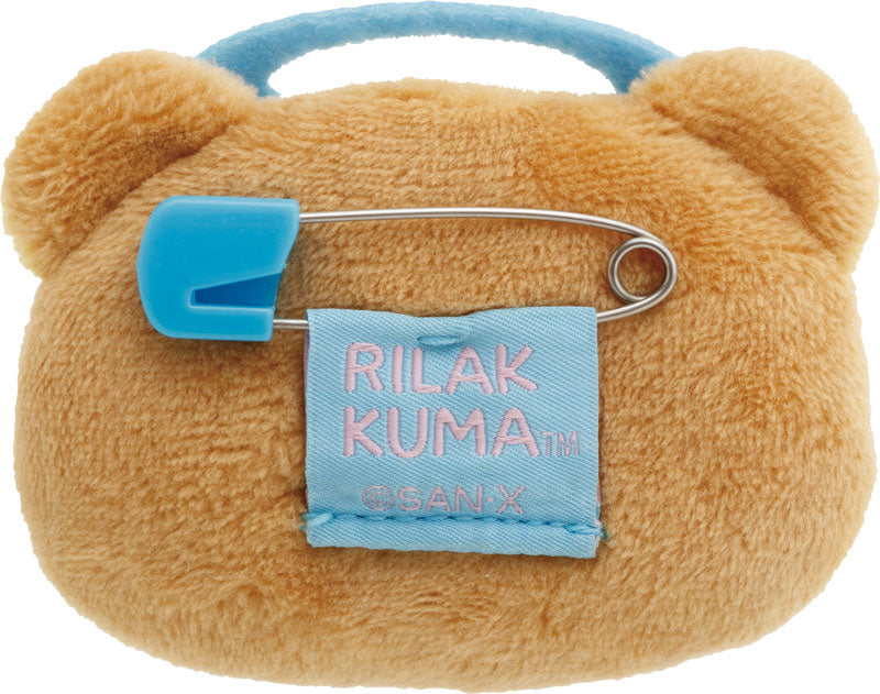 San-X | Rilakkuma Emojis Plush Toy Plush Badge AB27101 - Rilakkuma