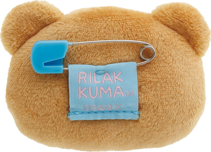 San-X | Rilakkuma Emojis Plush Toy Plush Badge AB27102 - Rilakkuma