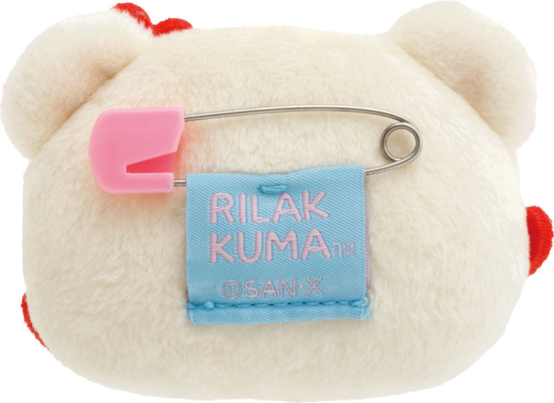 San-X | Rilakkuma Emojis Plush Toy Plush Badge AB27103 - Korilakkuma