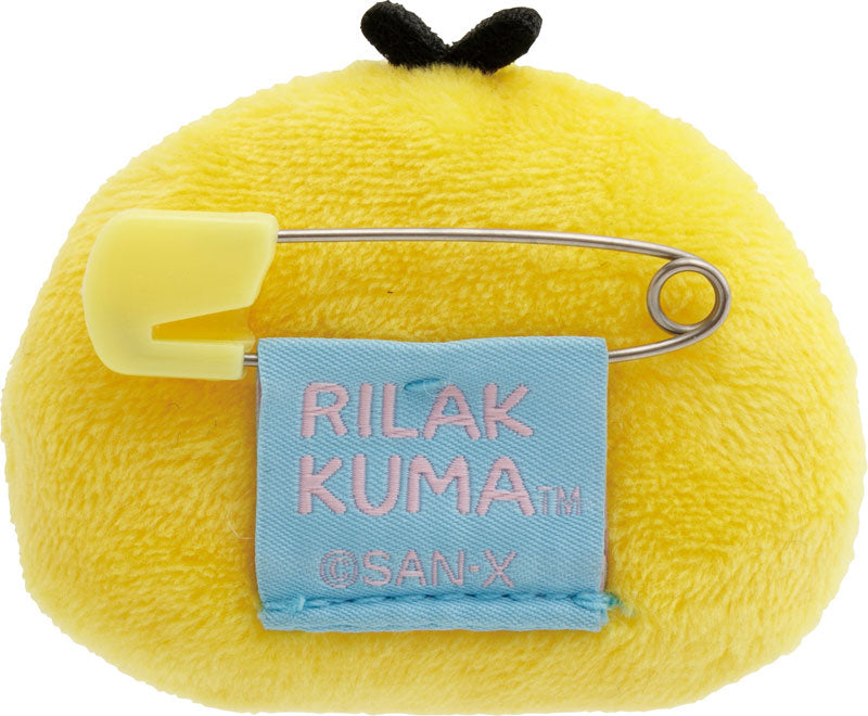 San-X | Rilakkuma Emojis Plush Toy Plush Badge AB27105 - Kiiroitori