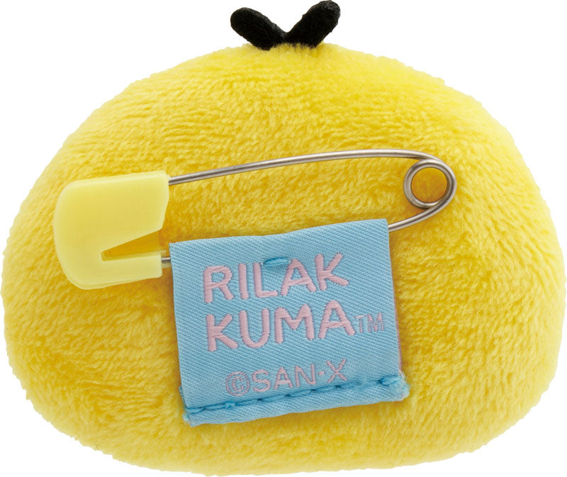 San-X | Rilakkuma Emojis Plush Toy Plush Badge AB27106 - Kiiroitori