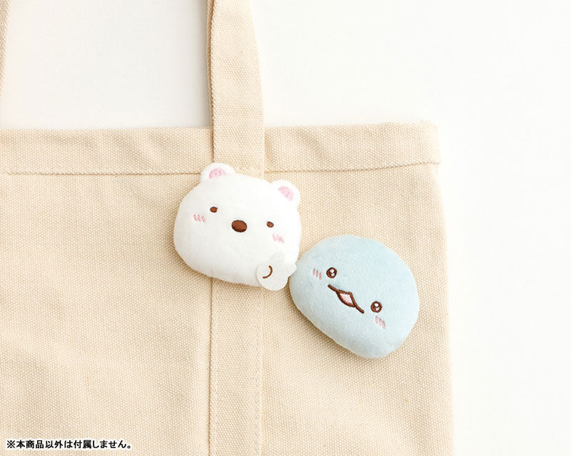 San-X | Sumikko Gurashi Emojis Plush Toy Plush Badge AB27201 - Shirokuma Polar Bear