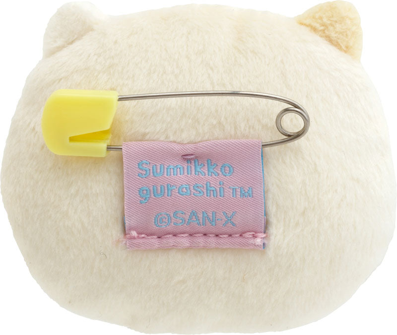 San-X | Sumikko Gurashi Emojis Plush Toy Plush Badge AB27205 - Neko Cat