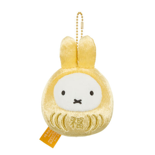 Miffy | Miffy Lucky Daruma Mascot Keychain - Gold