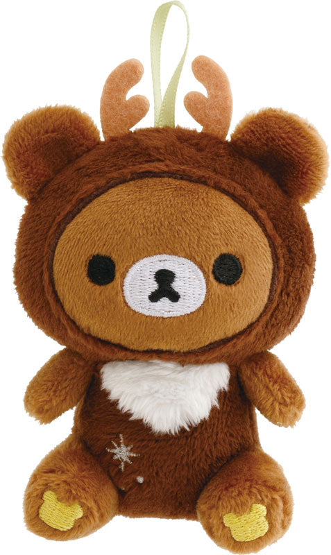 San-X | Rilakkuma Assorted Tenori | Christmas 2024 Assorted Ornament Tenori Hand-held Plush MO76101