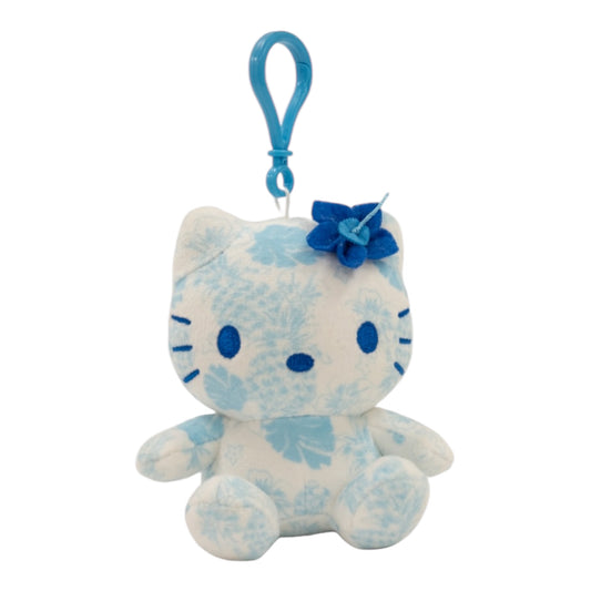 Sanrio | Hawaii Limited | Hello Kitty® Plush 4" w/ Strap - Pattern: Blue