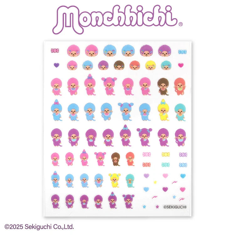 Thank You Mart exclusive x Monchhichi Collaboration Nail Parts Stickers