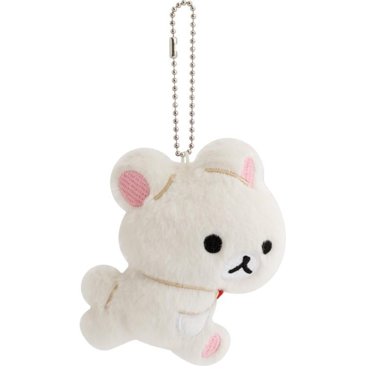 San-X | Rilakkuma and Awawa Neko Theme Hanging Plush Toy - Korilakkuma