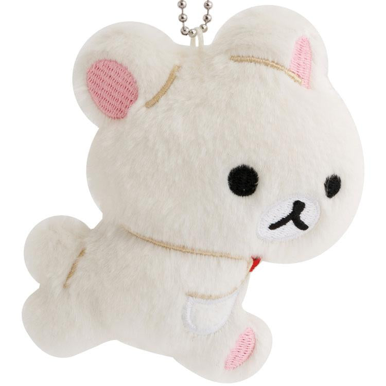 San-X | Rilakkuma and Awawa Neko Theme Hanging Plush Toy - Korilakkuma