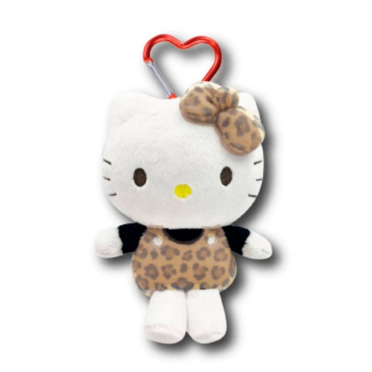 Sanrio K Company |  Hello Kitty Leopard Print Series Mascot Pouch (Black Brown)