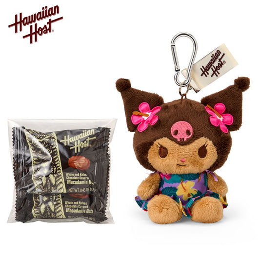Sanrio | Sanrio Characters Hawaiian Host Macadamia Nut Chocolate & Mascot Holder - Kuromi