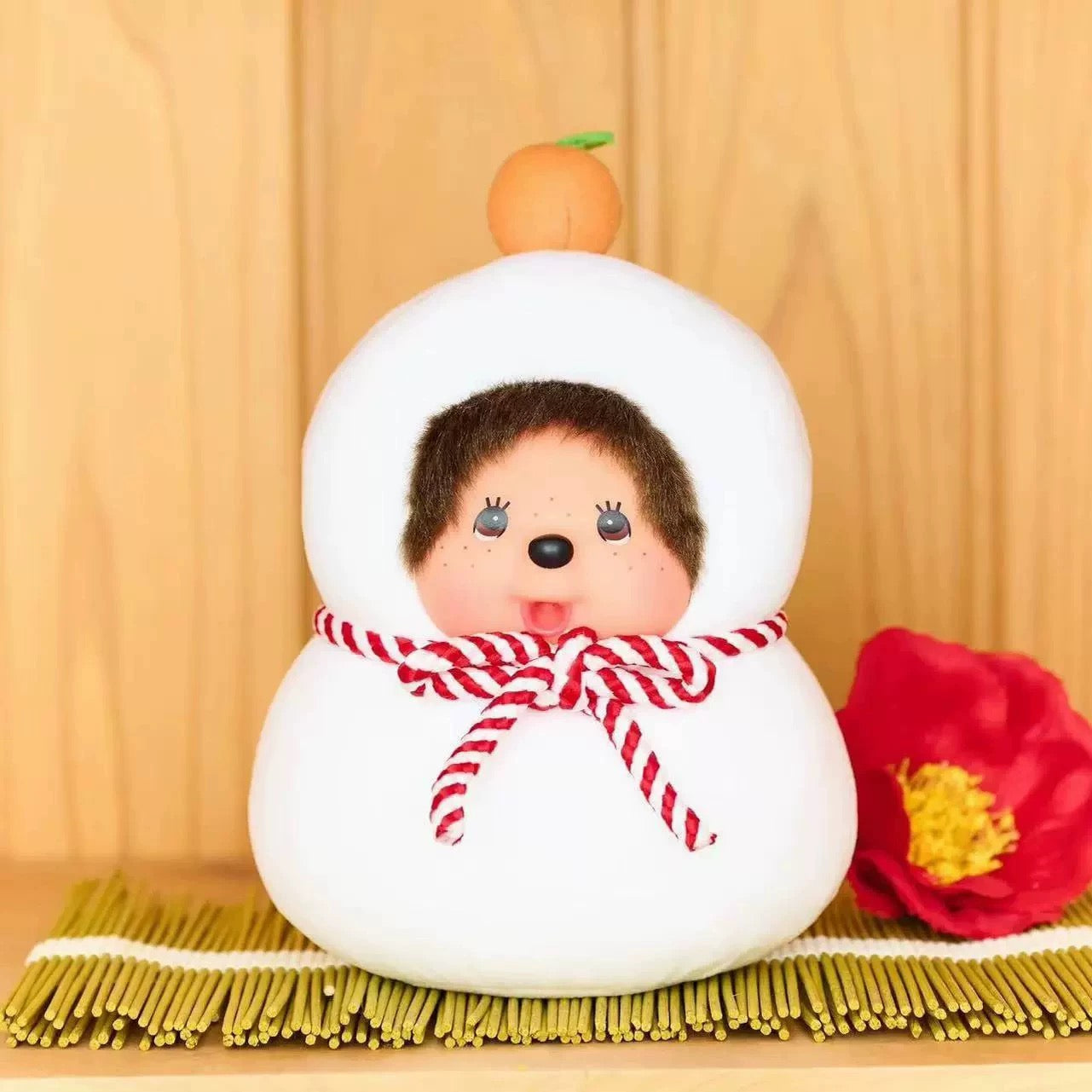 Monchichi Sekiguchi | Monchhichi Plush Toy (S) - Kagami Mochi Japanese New Year