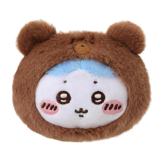 Miniso x Chiikawa | Chiikawa Fluffy Bear Hoodie Badge - Hachiware