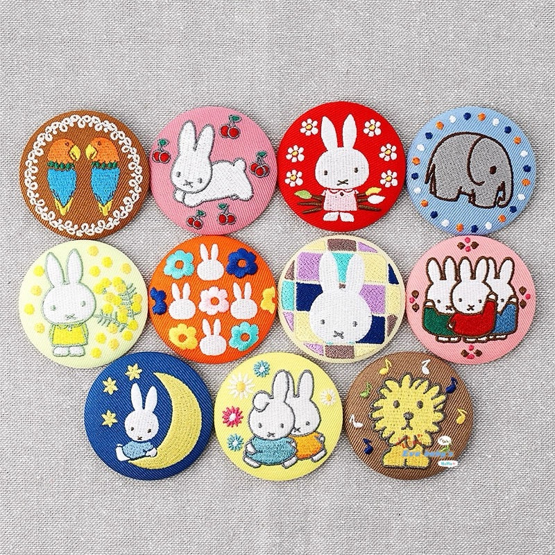 Miffy | Miffy Flower House Embroidery Brooches Collection 2 Blind Box (11 Types)
