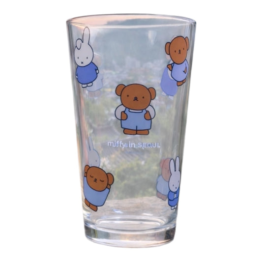 Miffy Korea | Miffy In Seoul Denim Edition Glass Cup