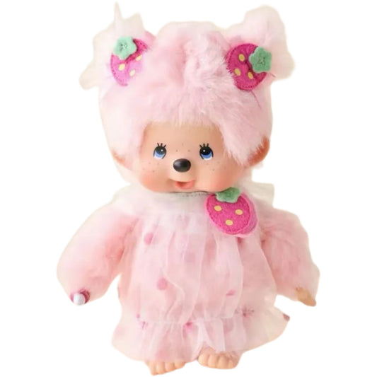 Monchhichi Global| Strawberry Heart Monchhichi Plush Toy - Girl