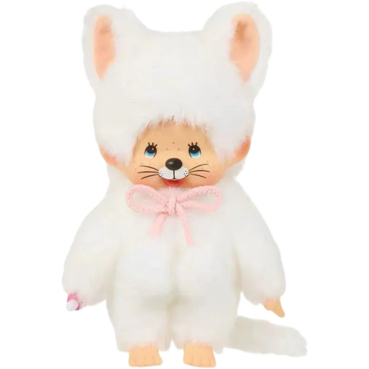 Monchhichi Global | Animal Monchhichi Plush Toy - White Cat