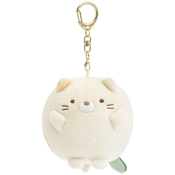 San-X | Sumikko Gurashi Raccoon Round Restaurant Hanging Plush Toy - Cat