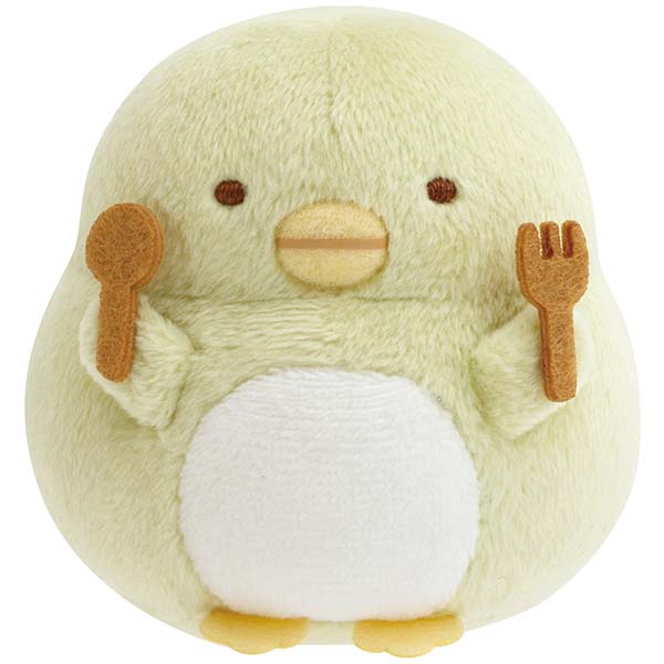 San-X | Sumikko Gurashi Raccoon Round Restaurant Hand-held Tenori Plush Toy