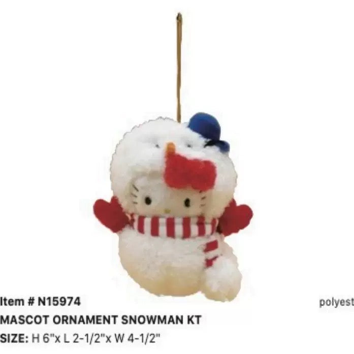 Sanrio US | Hello Kitty Christmas | Hello Kitty Snowmen Mascot Holder