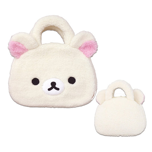 San-X | Rilakkuma Mofumofu Fluffy Tote Bag - Korilakkuma