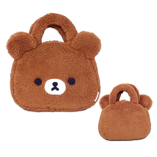 San-X | Rilakkuma Mofumofu Fluffy Tote Bag - Chairoikoguma