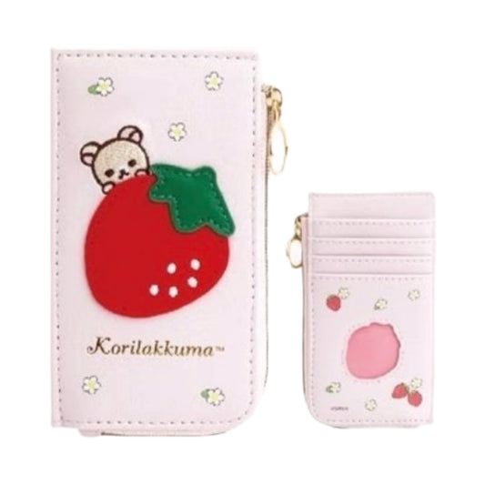 San-X | Rilakkuma Tochigi's Strawberry Ambassador Fragment Case - Korilakkuma
