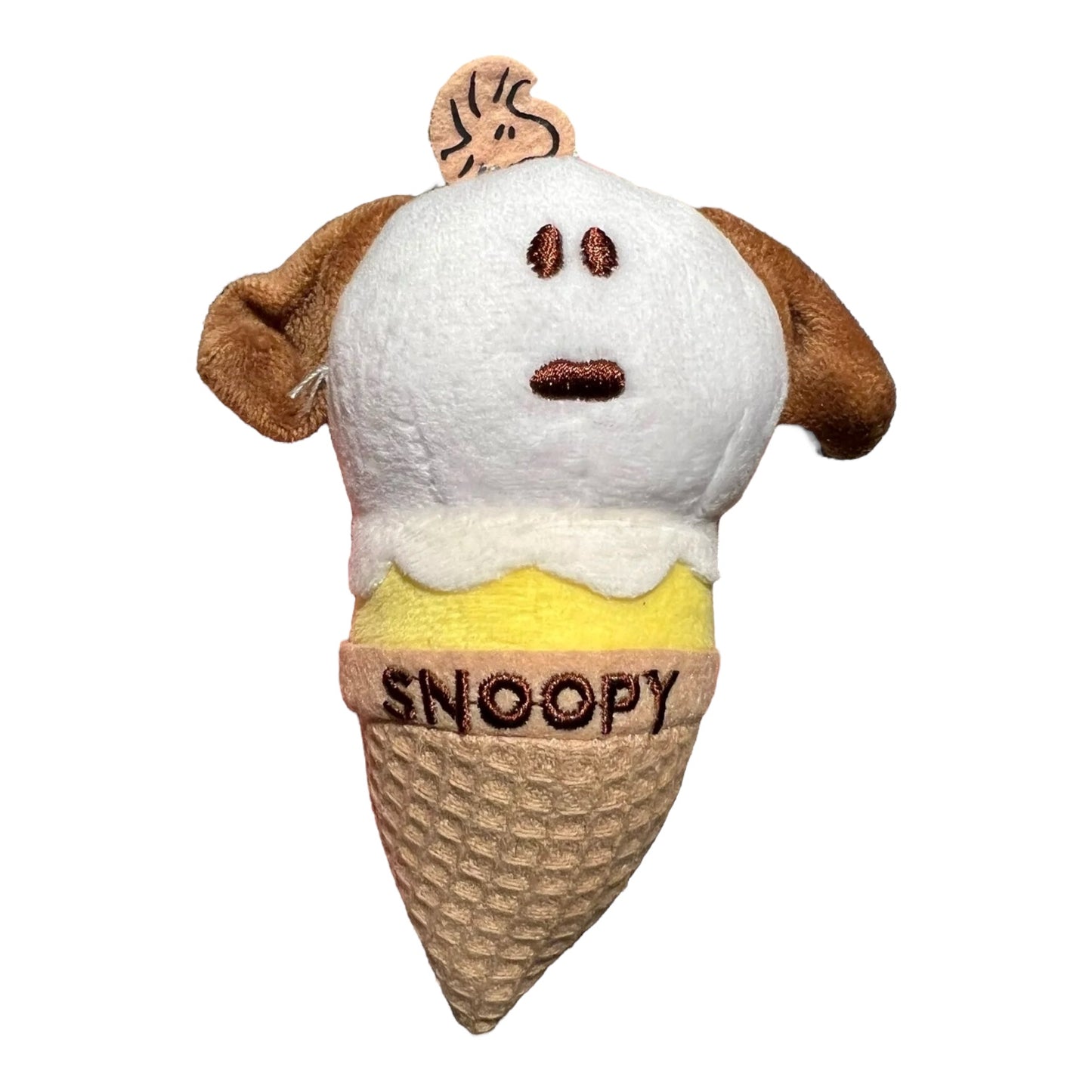 PEANUTS | Snoopy Taipei Limited | Snoopy Ice Cream Waffle Cone Plush Keychain - Snoopy