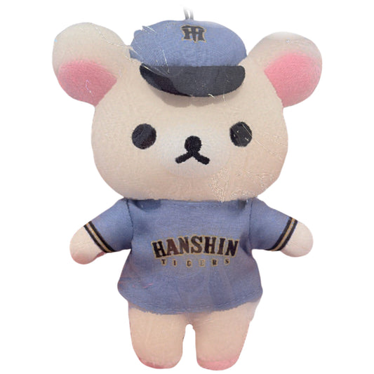 San-X | Rilakkuma Hanshin Tigers Baseball Hanging Plush Toy - Korilakkuma