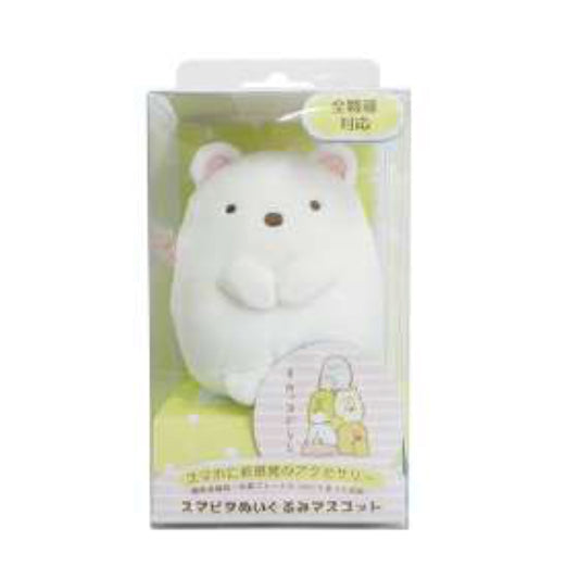 San-X | Sumikko Gurashi Plush Smartphone Stand With Pouch - Polar Bear