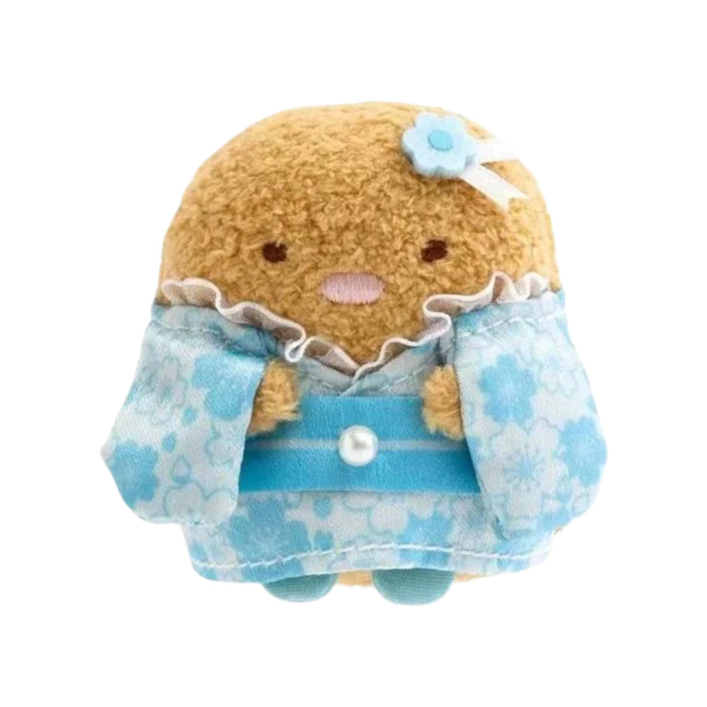 San-X | Sumikko Gurashi Kimono Hand-held Tenori Plush Toy - Tonkatsu