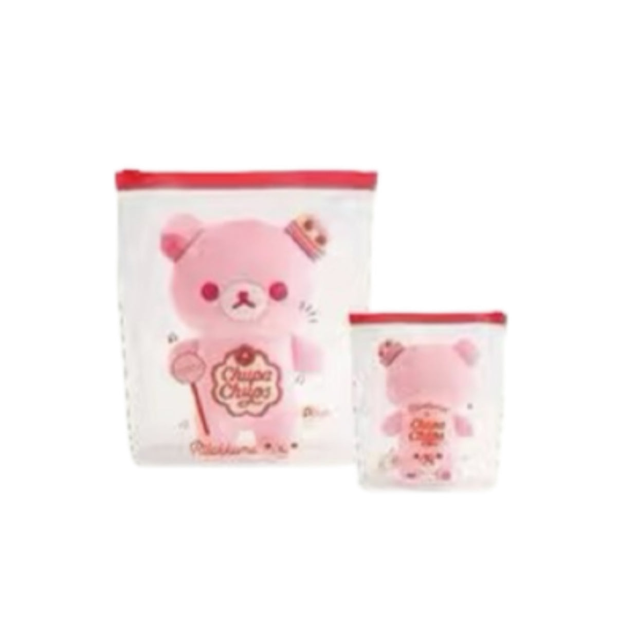 San-X |  Rilakkuma x Chuppa Chups Mochi Plush Toy With Pouch - Korilakkuma