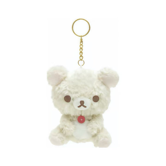 San-X | Rilakkuma Fluffy Sitting Hanging Plush Toy - Korilakkuma