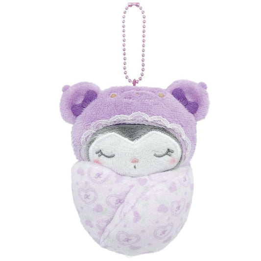 Sanrio | Sanrio Characters Swaddle Baby Latte Bear Mascot - Kuromi