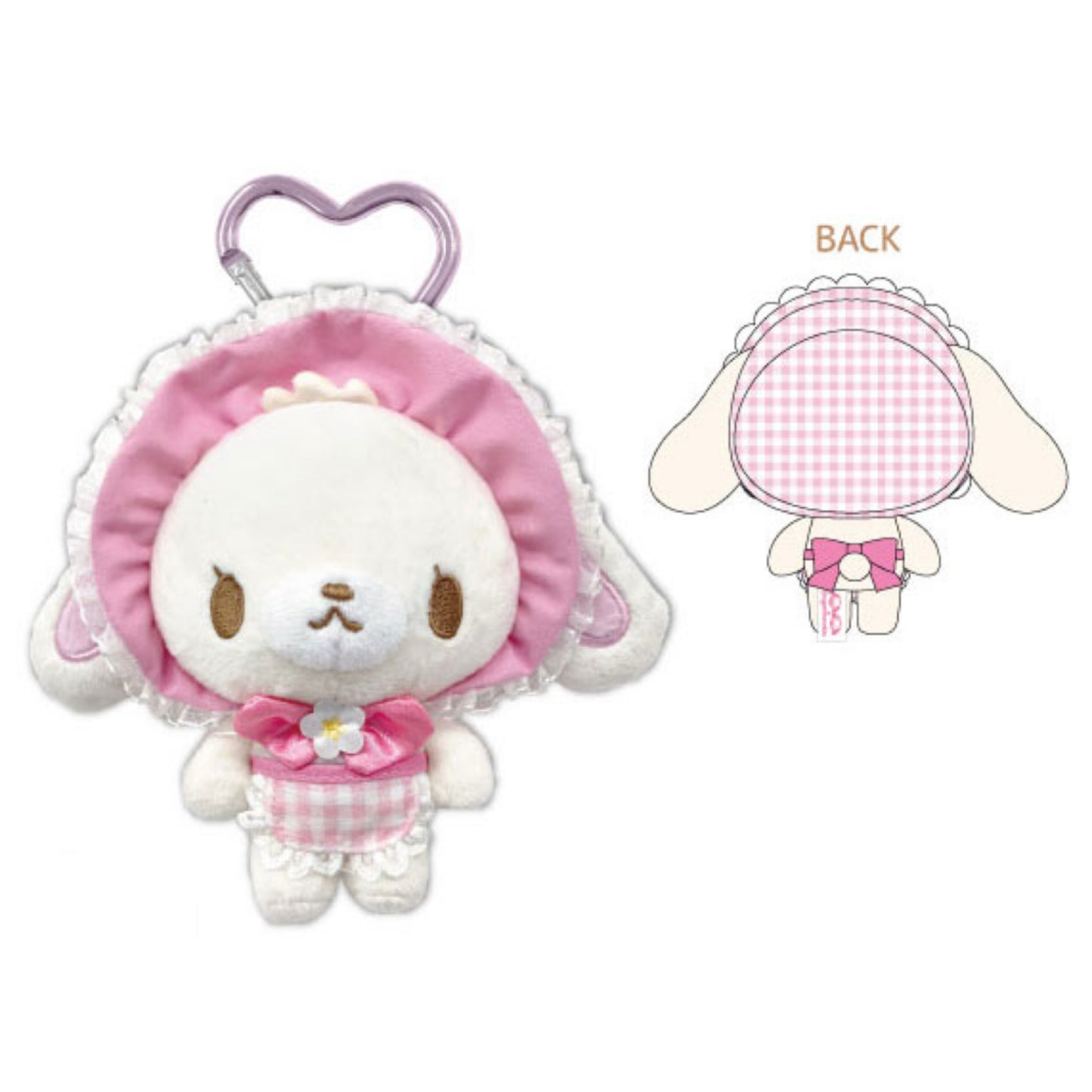 SPINNS x Sanrio | Sanrio Characters Sugar Bunny Carabiner Mascot - Shirousa