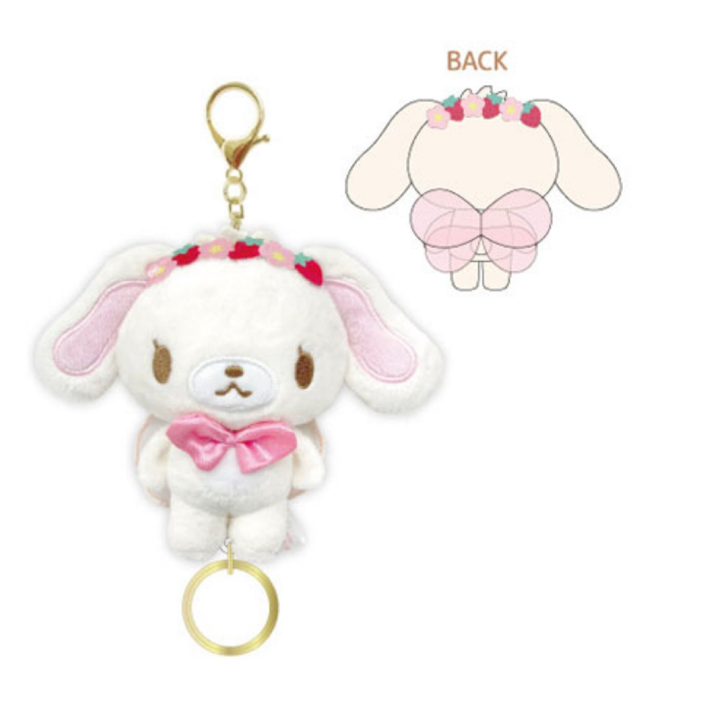 SPINNS x Sanrio | Sanrio Characters Sugar Bunny Reel Mascot - Shirousa