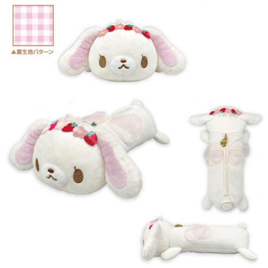 SPINNS x Sanrio | Sanrio Characters Sugar Bunny Plush Pen Pouch - Shirousa