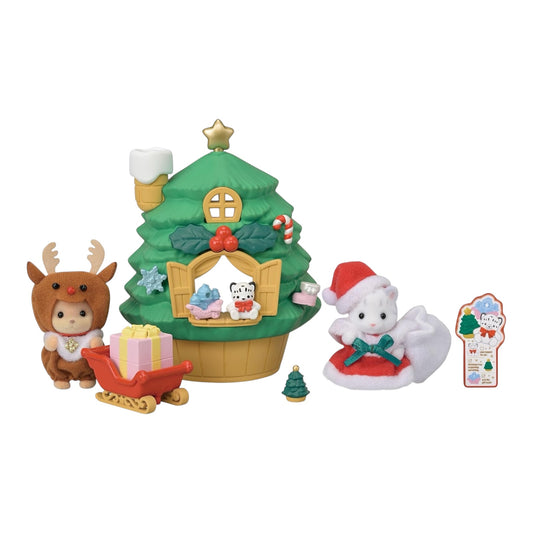 Sylvanian Families | Baby Santa's Christmas Tree House Year 2024