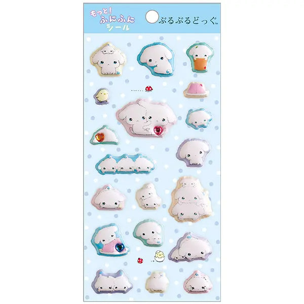 San-X | San-X Universe Funifuni Sticker Sheet - Buru Buru Dog
