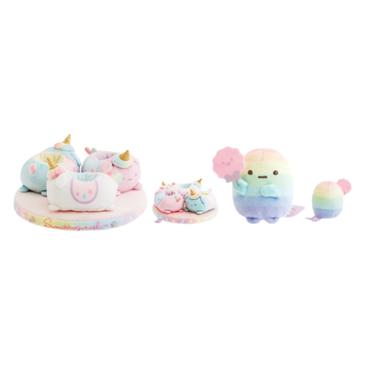 San-X | Sumikko Gurashi Waku Waku Park Limited Merry-Go-Round With Hand-held Tenori Plush Toy (Tapioca)
