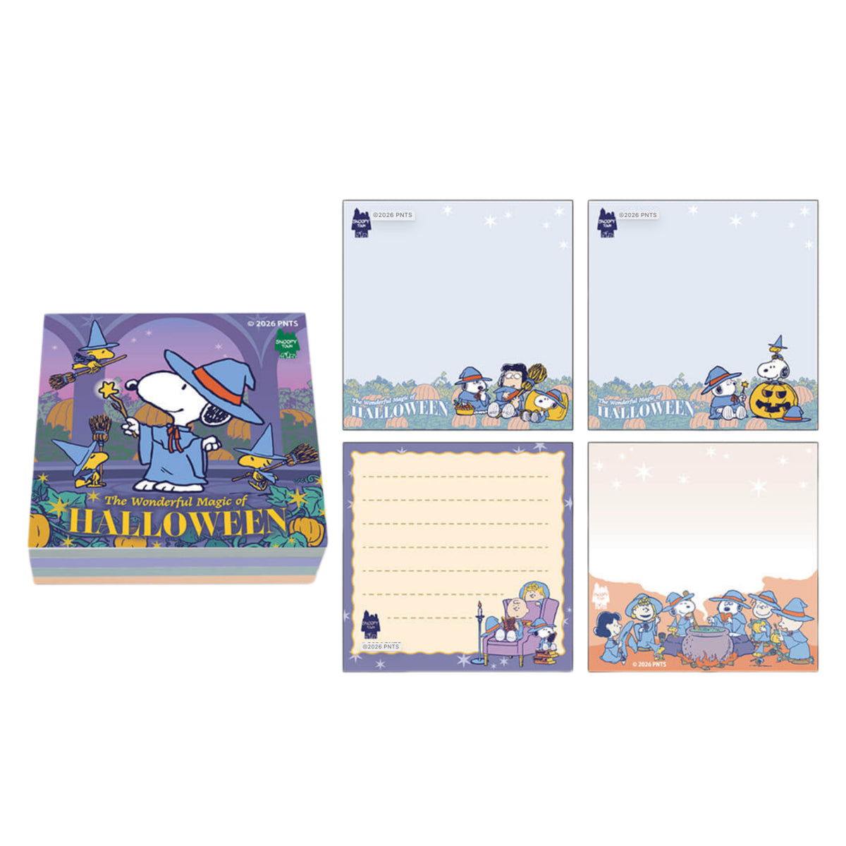 PEANUTS | Snoopy Town Magical Halloween Block Memo