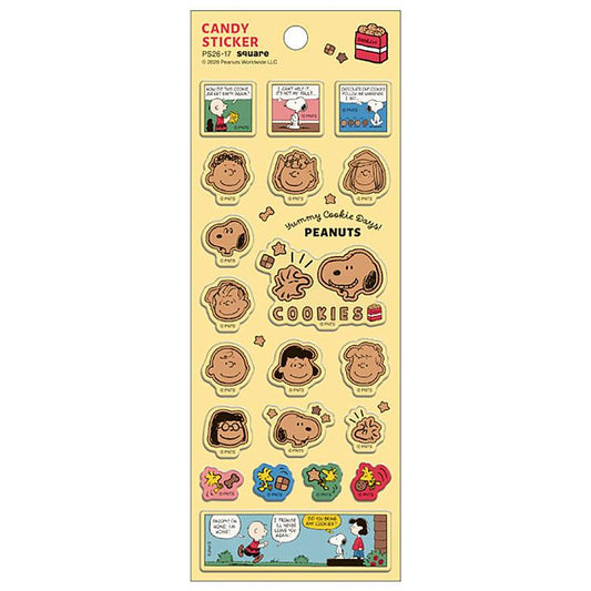 PEANUTS | Snoopy Yummy Cookie Day! Candy Sticker - Yellow