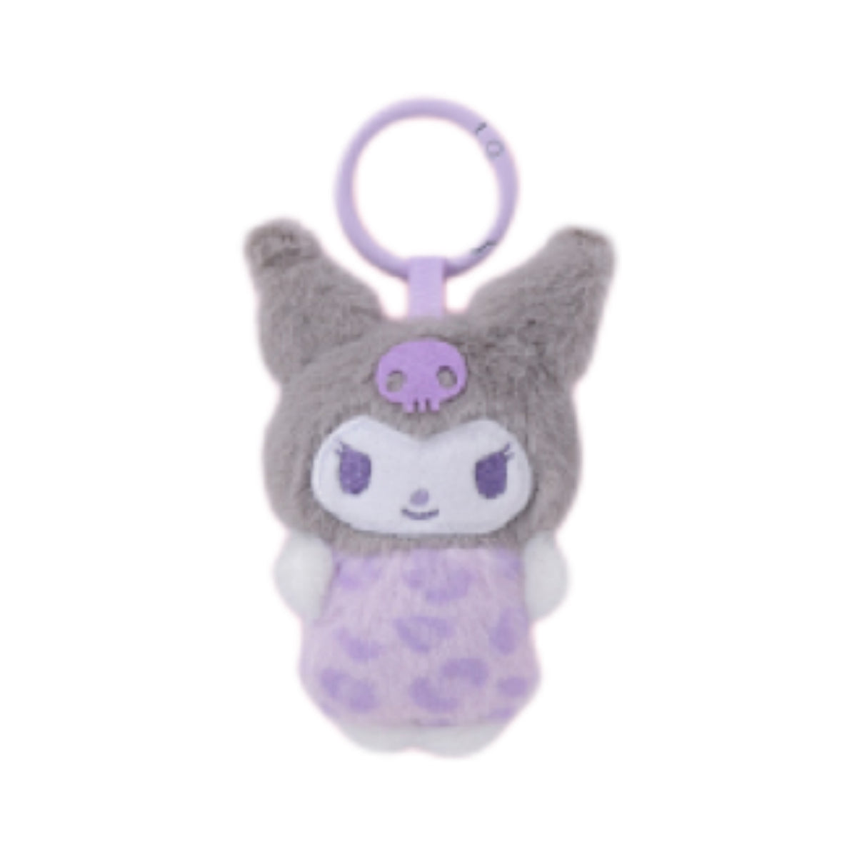 Sanrio | Sanrio Characters Leopard Print Fluffy Mini Mascot - Kuromi