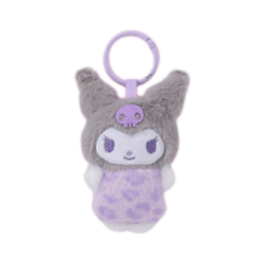 Sanrio | Sanrio Characters Leopard Print Fluffy Mini Mascot - Kuromi