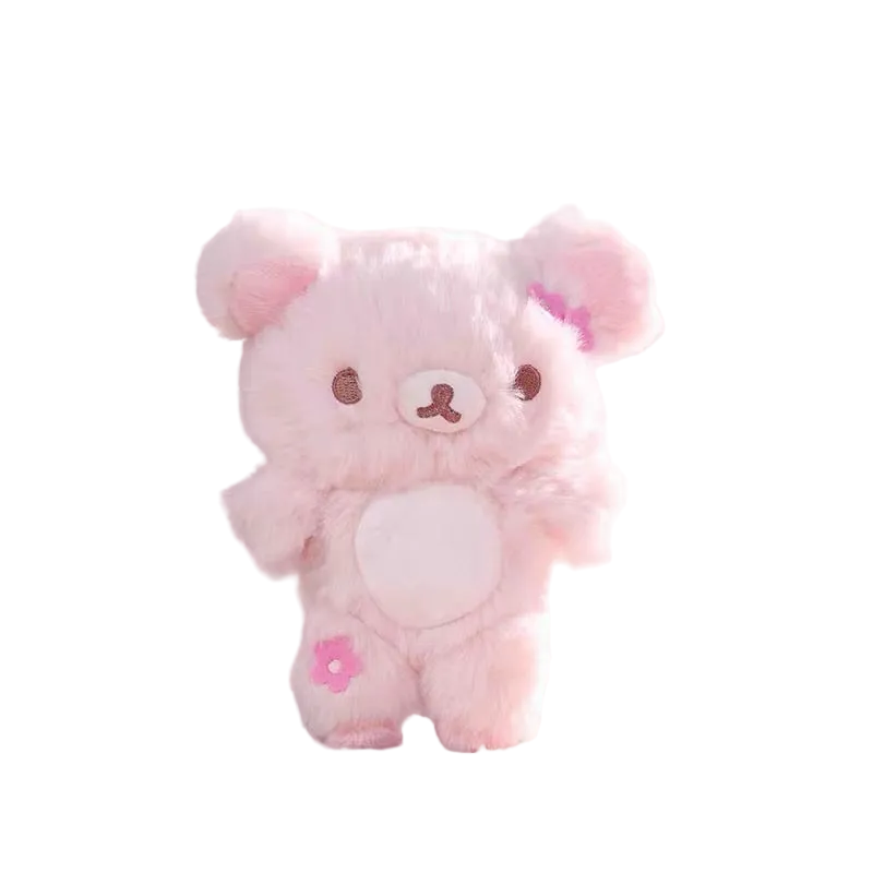 San-X | Rilakkuma Cherry Blossom Series Fluffy Hanging Plush Toy - Rilakkuama